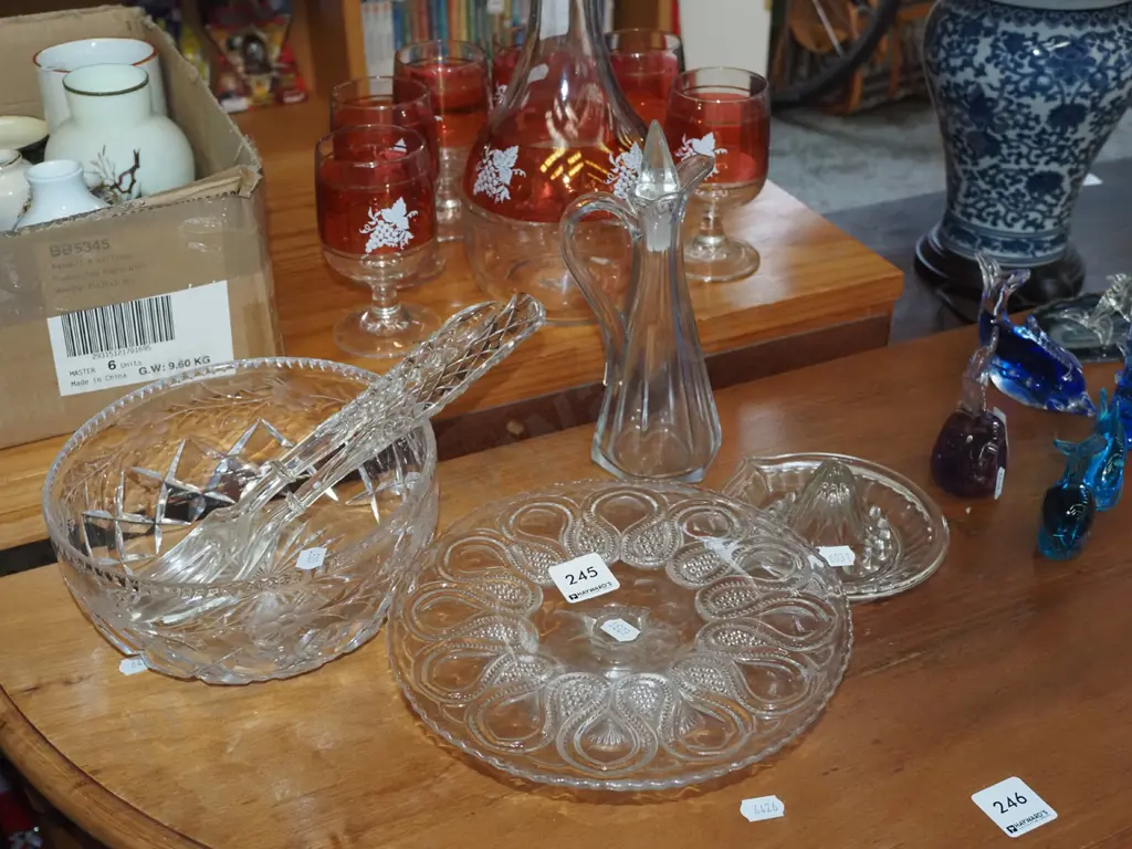 salad bowl, bottle, cake stand etc Image 1++