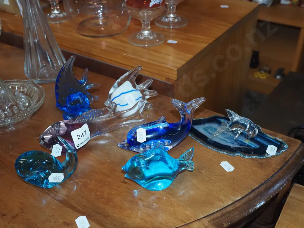 various fish themed glass ornaments Image 1++