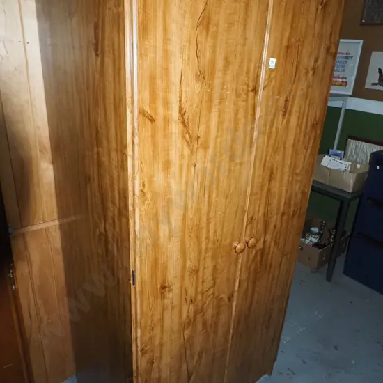 mdf faux wood veneer 2 door cupboard H1790 W800 D580