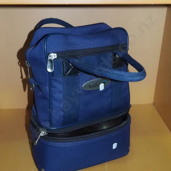 cased Henselite lawn bowls