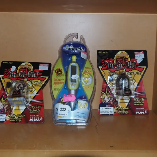 Yu-Gi-Oh Monster key chain, Neo Pets electronic pen