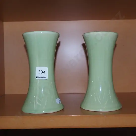 2x Dunedin Horticultural Society vases H160