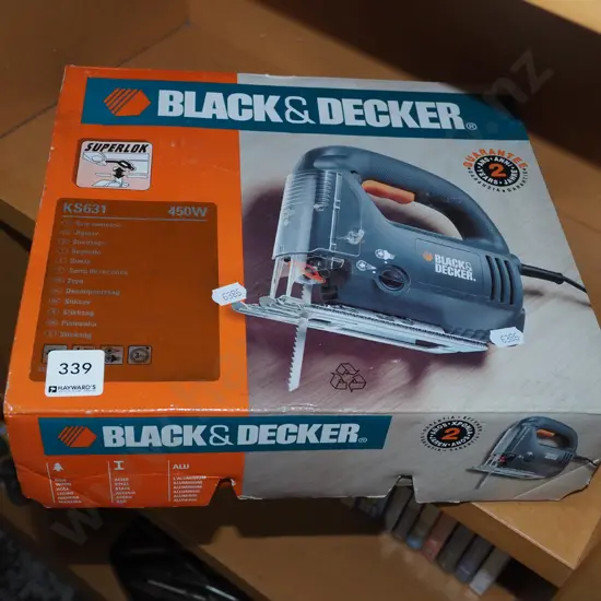 cased Black & Decker jigsaw