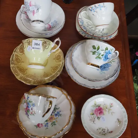 5x trios, Royal Albert pin dish