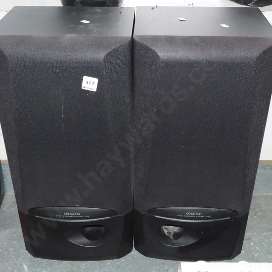 pair of Kenwood 3 way speakers