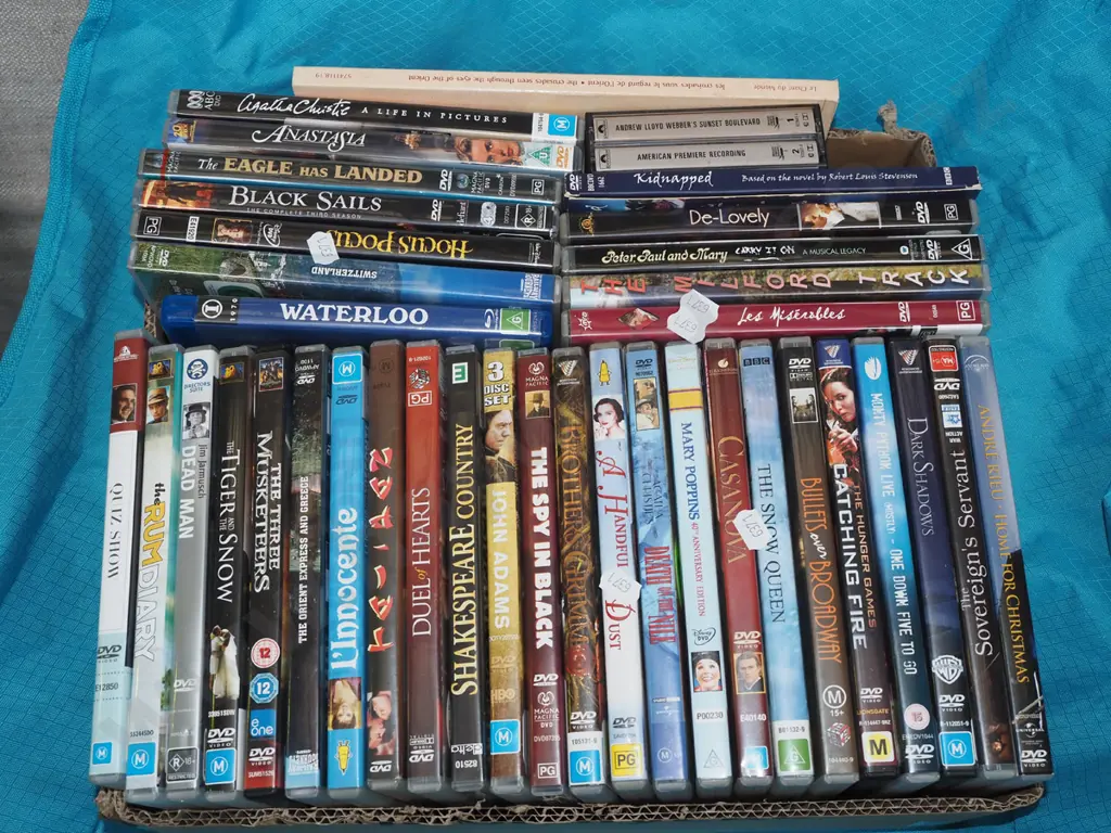 box of DVDs Image 1++