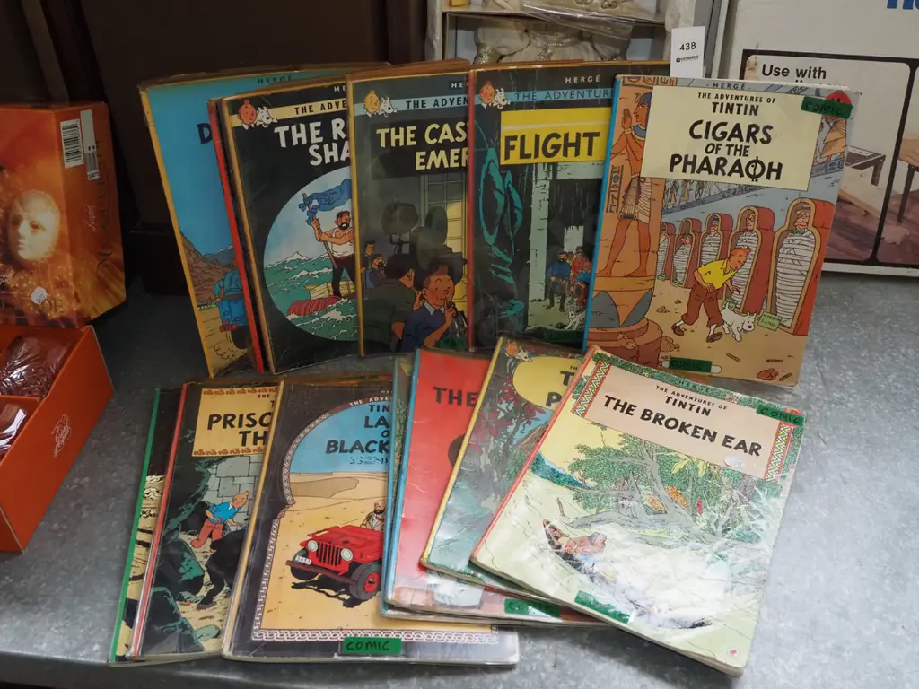 various Tin Tin books - ex library Image 1++