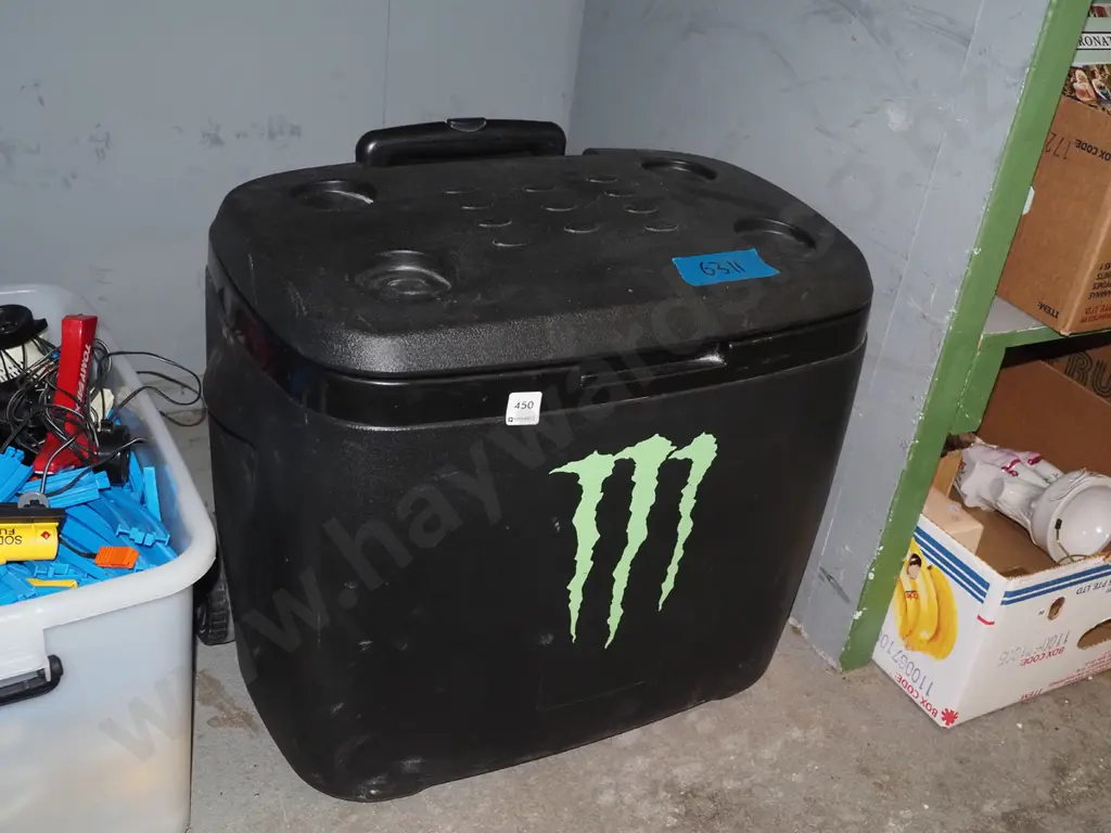 branded Monster chilly bin on wheels Image 1++