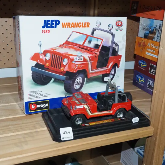 diecast model of Jeep Wrangler Burago 1980