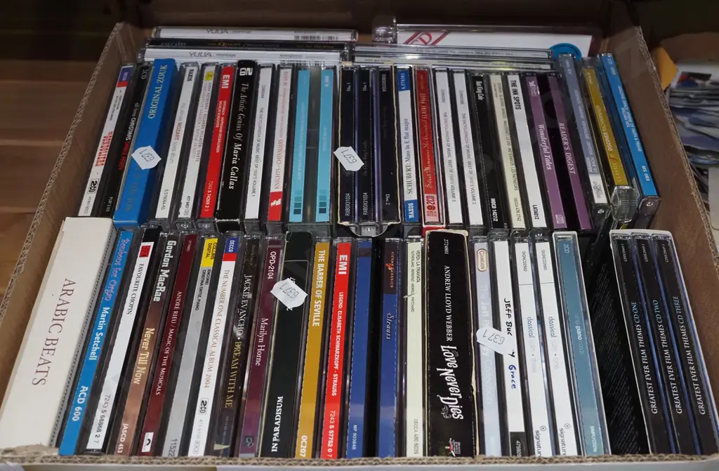box of CDs Image 1++