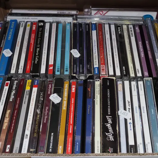 box of CDs