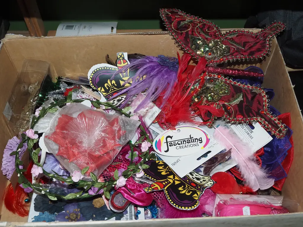 box; butterfly clips, hats, fascinators etc Image 1++