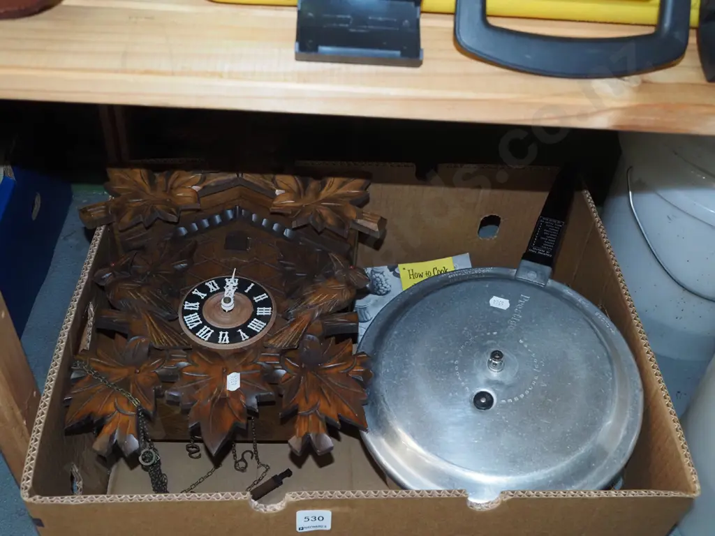 box; pressure cooker, cuckoo clock - As Is No Returns Image 1++