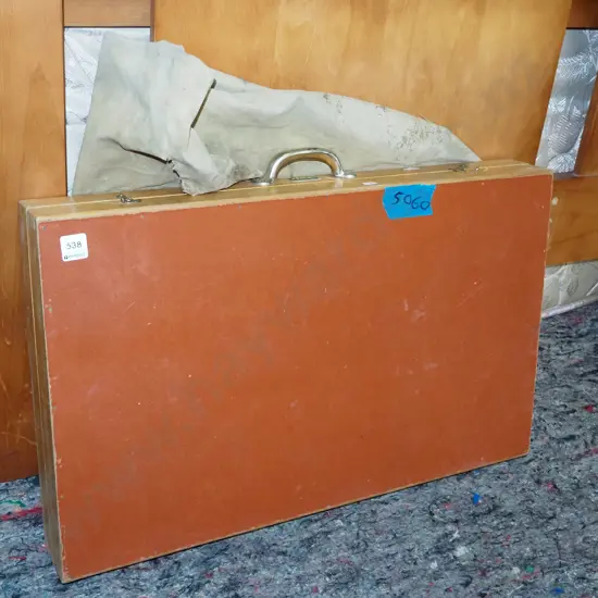 Swedish wooden pinic table with carry bag