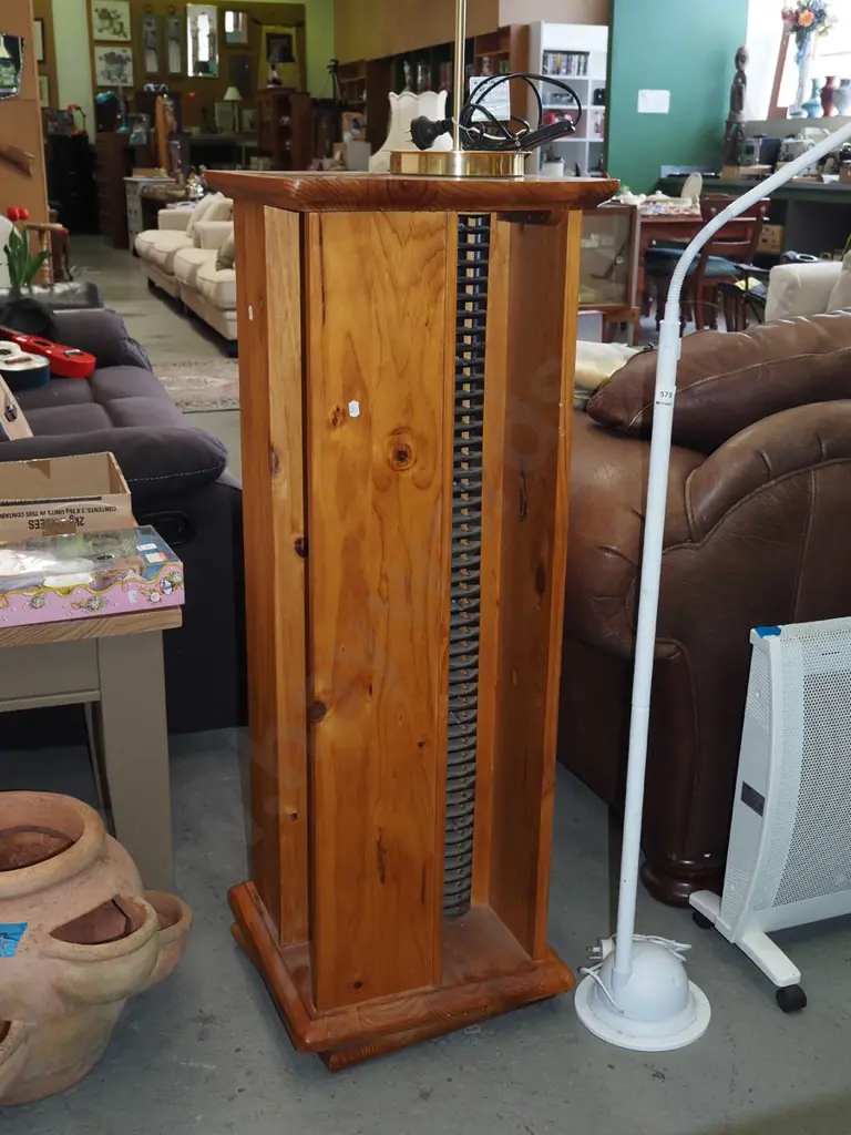pine rotating DVD tower H1100 W385 Image 1++