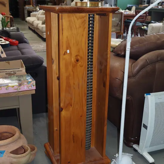 pine rotating DVD tower H1100 W385
