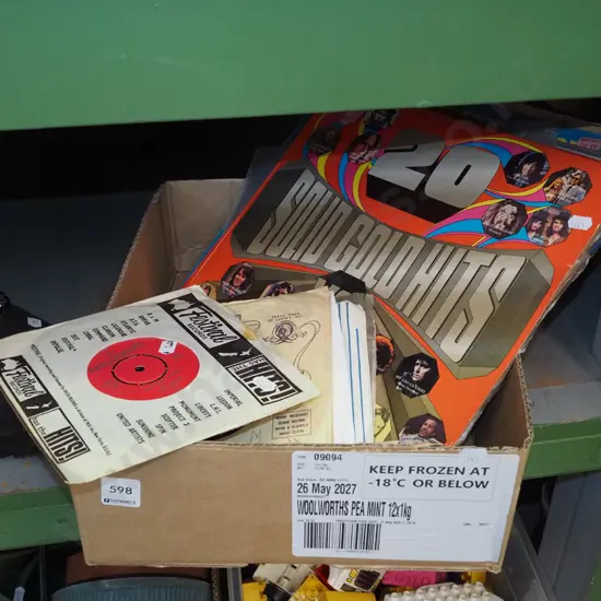 box; various LPs, 45s