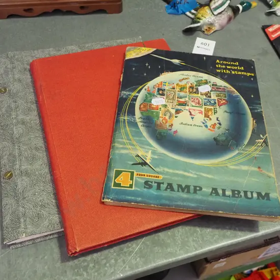 3x stamp albums