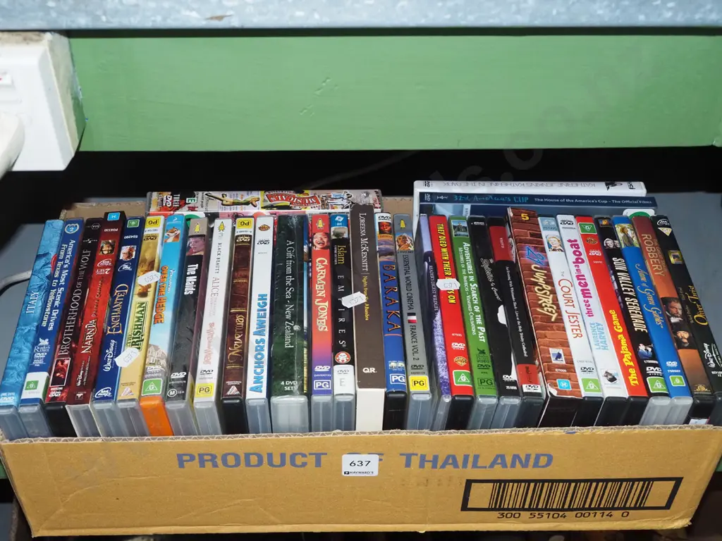 box of DVDs Image 1++