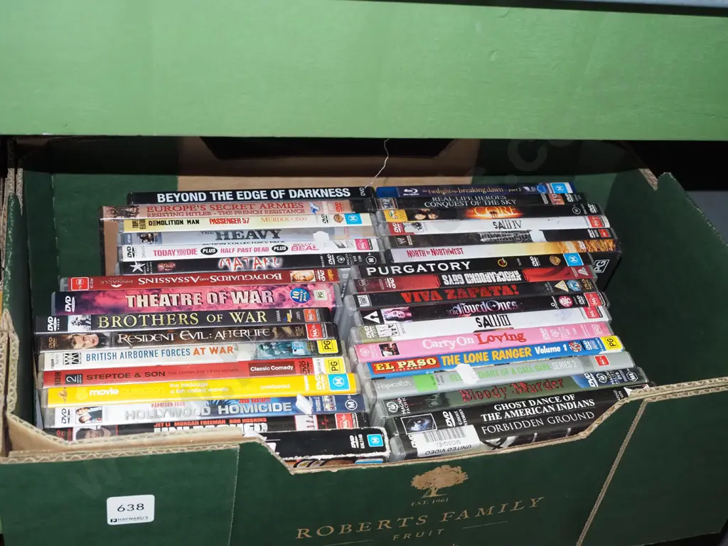 box of DVDs Image 1++