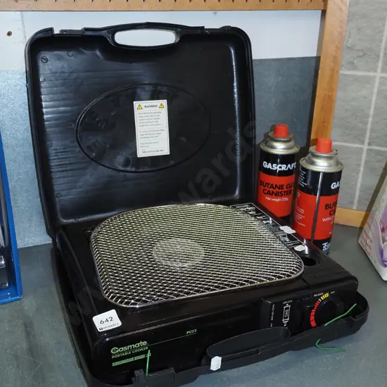 Gasmate bbq and canisters