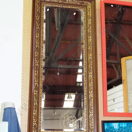 ornate framed bevelled edge wall mirror H1260