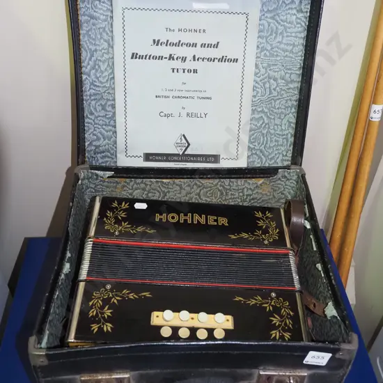 cased Melodeon button accordion