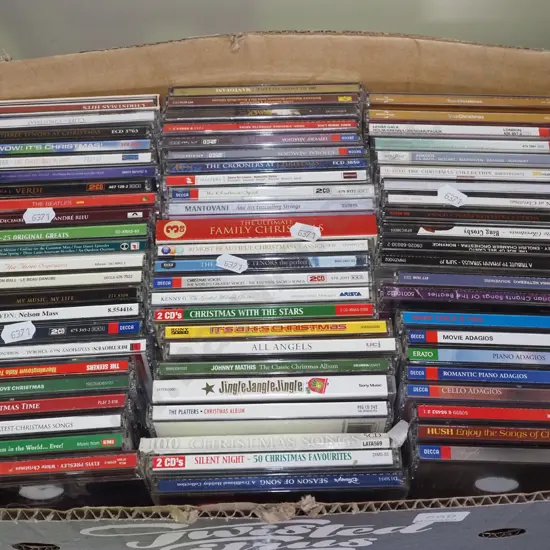 box of CDs