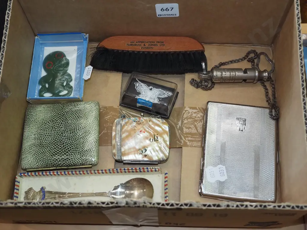 box; tiki,clothes brush, vintage whistle etc Image 1++