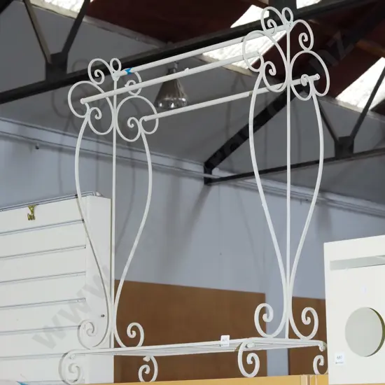 wrought metal towel rail