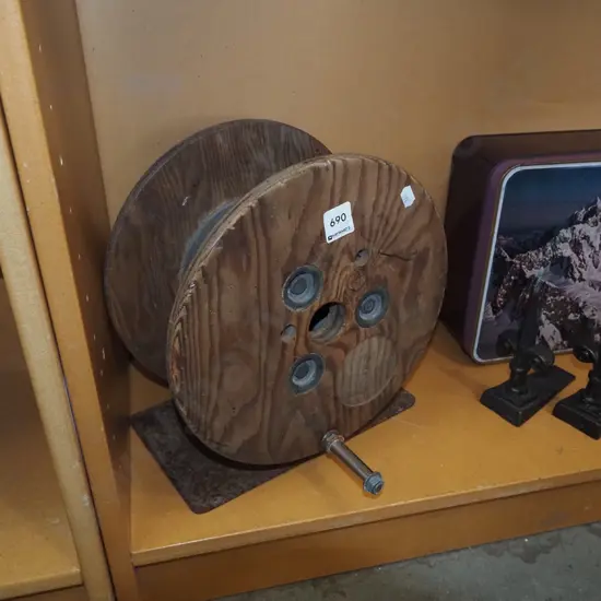 vintage wooden cable reel