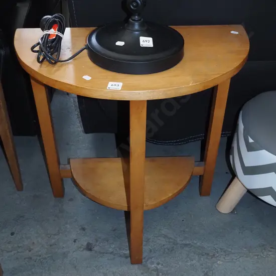 rimu half round hall table