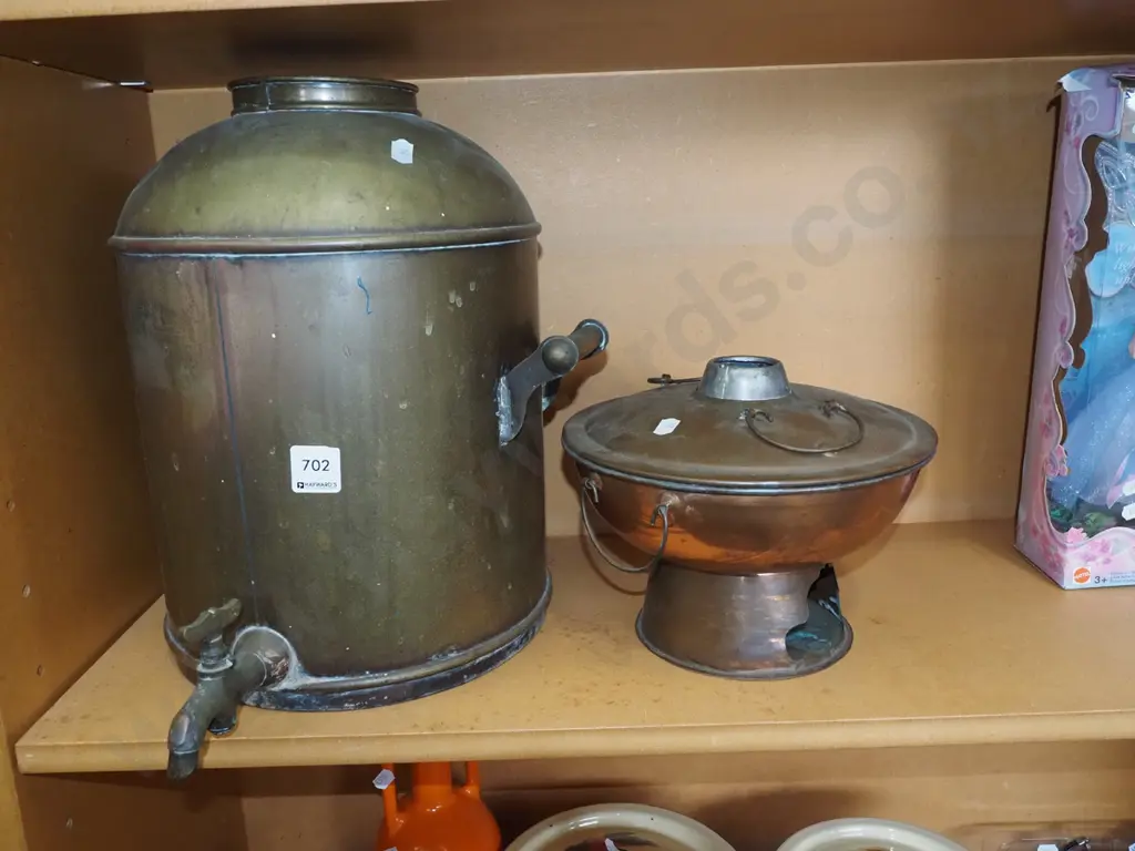 vintage tea urn, part warmer - faults Image 1++