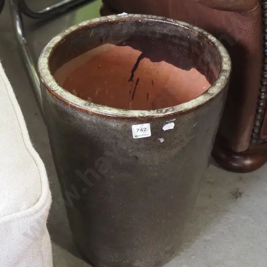 glazed garden planter H400