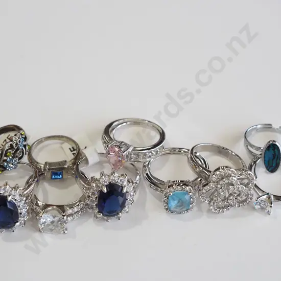 tray of costume rings