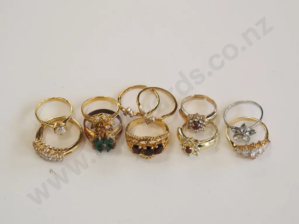 tray of costume rings Image 1++