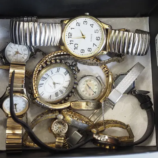 box of wristwatches