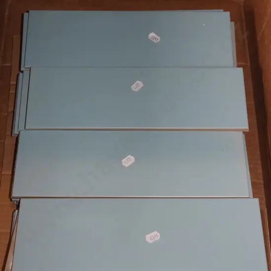 box; as new light blue tiles Each L295 W95