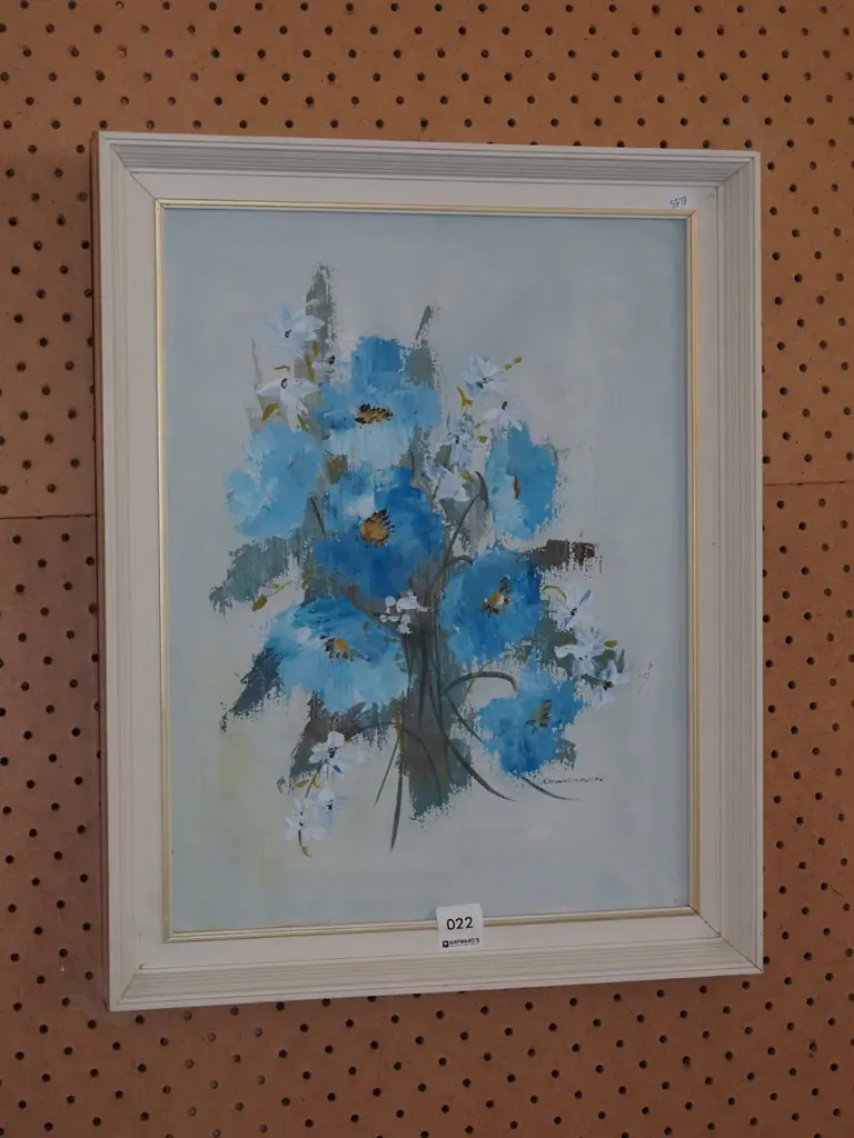 framed Robina Templeton oil - still life flowers Image 1++