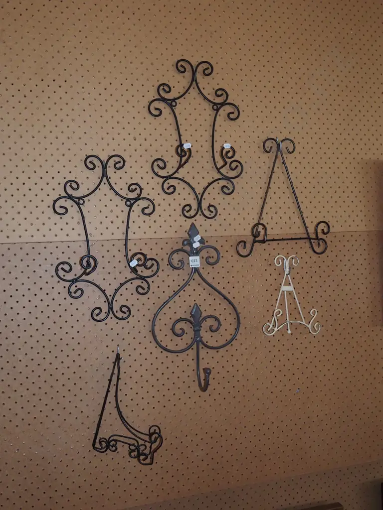 wrought metal wall mounted and other plate stands Image 1++