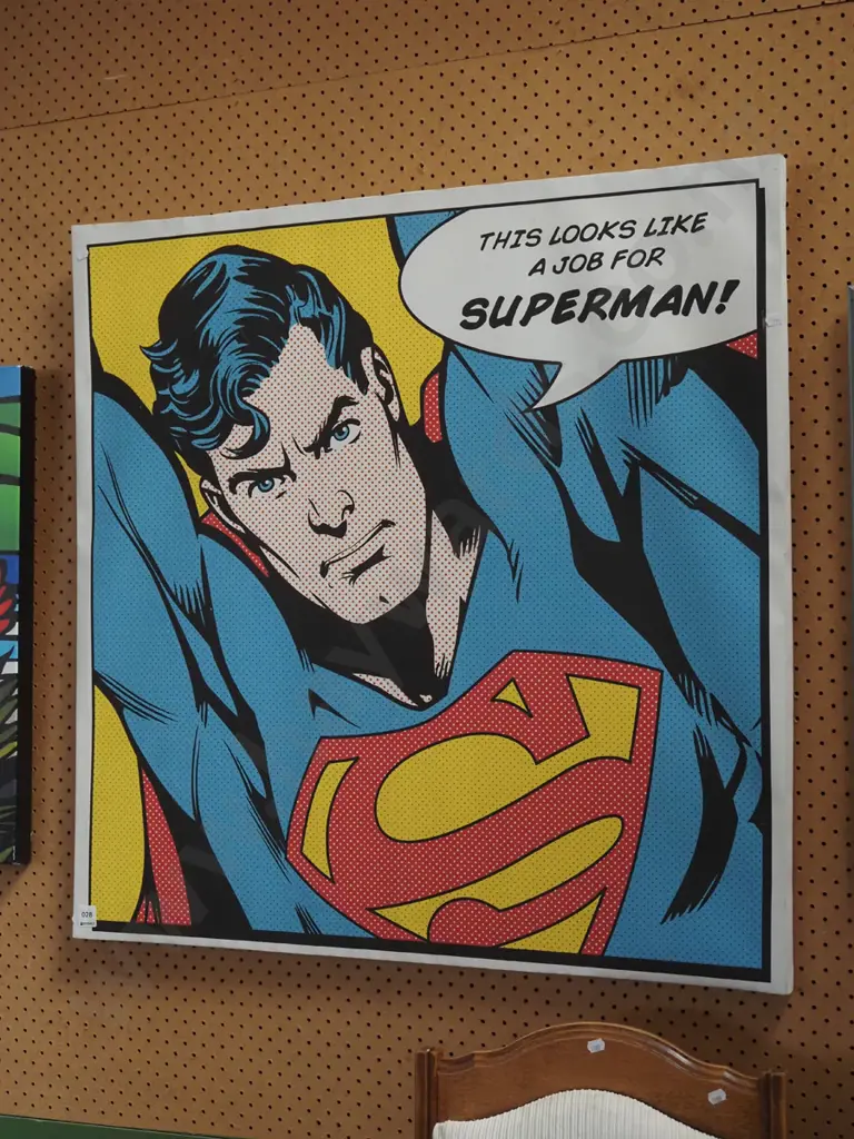  print on boxed canvas - Superman Image 1++