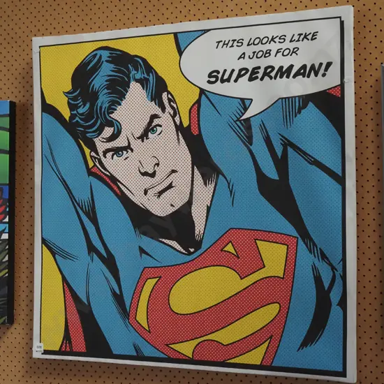  print on boxed canvas - Superman