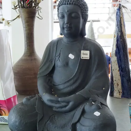 painted plaster buddha H400