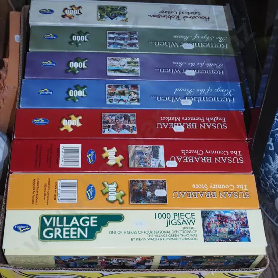 box of puzzles