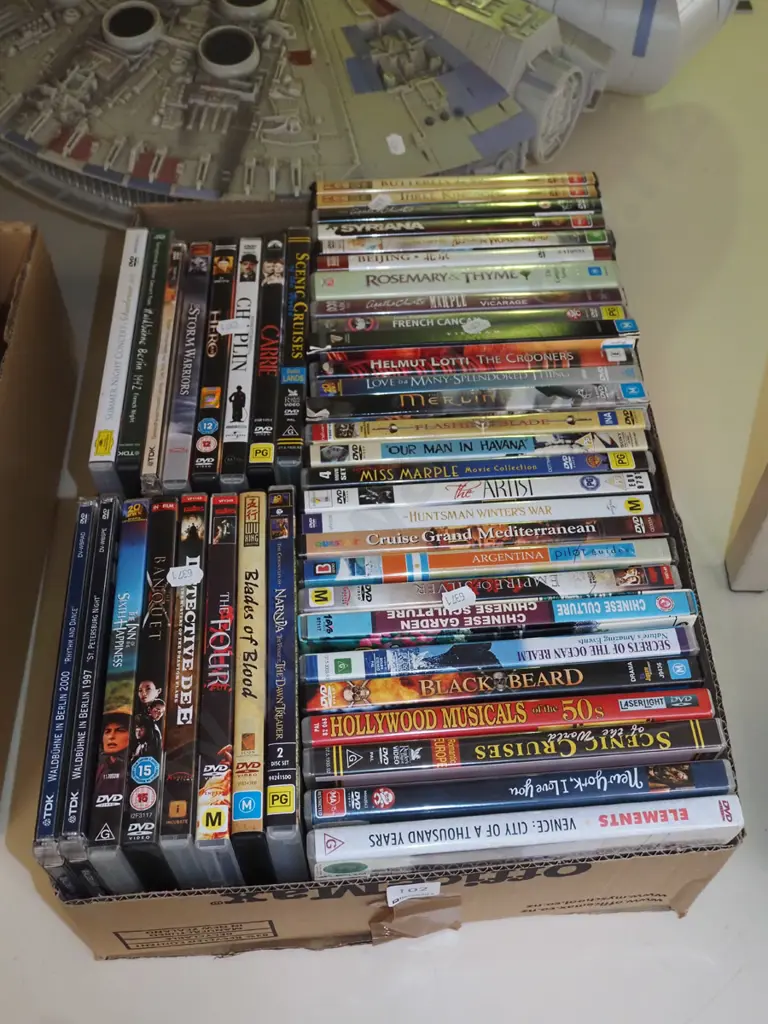 box of DVDs Image 1++