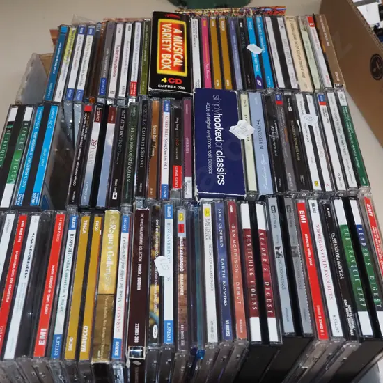 box of CDs