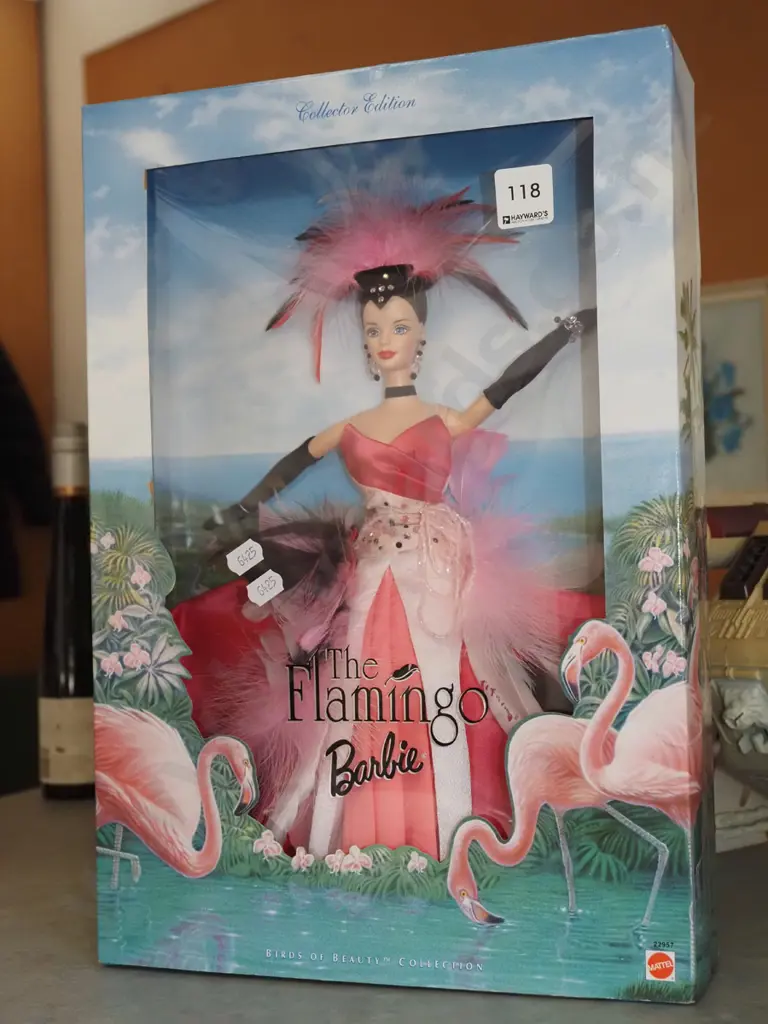 boxed as new Barbie Birds of Beauty Collection - Flamingo Barbie Image 1++