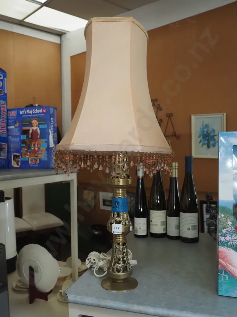 brass based table lamp H660 Image 1++