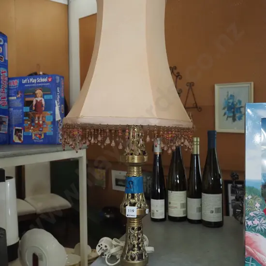 brass based table lamp H660