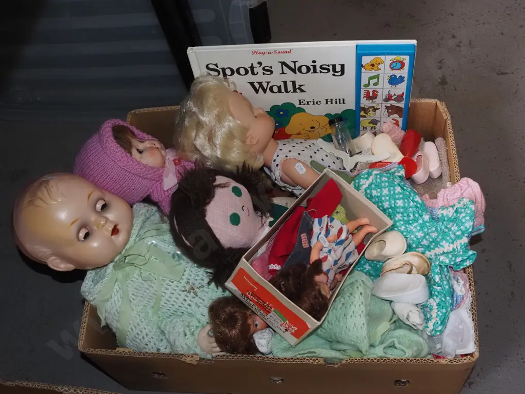 box; various dolls, Spot's Noisy Walk book Image 1++